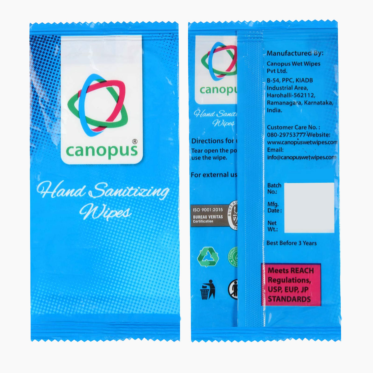 Canopus Hand Sanitizing Wipes (1X100) (100 Wipes)