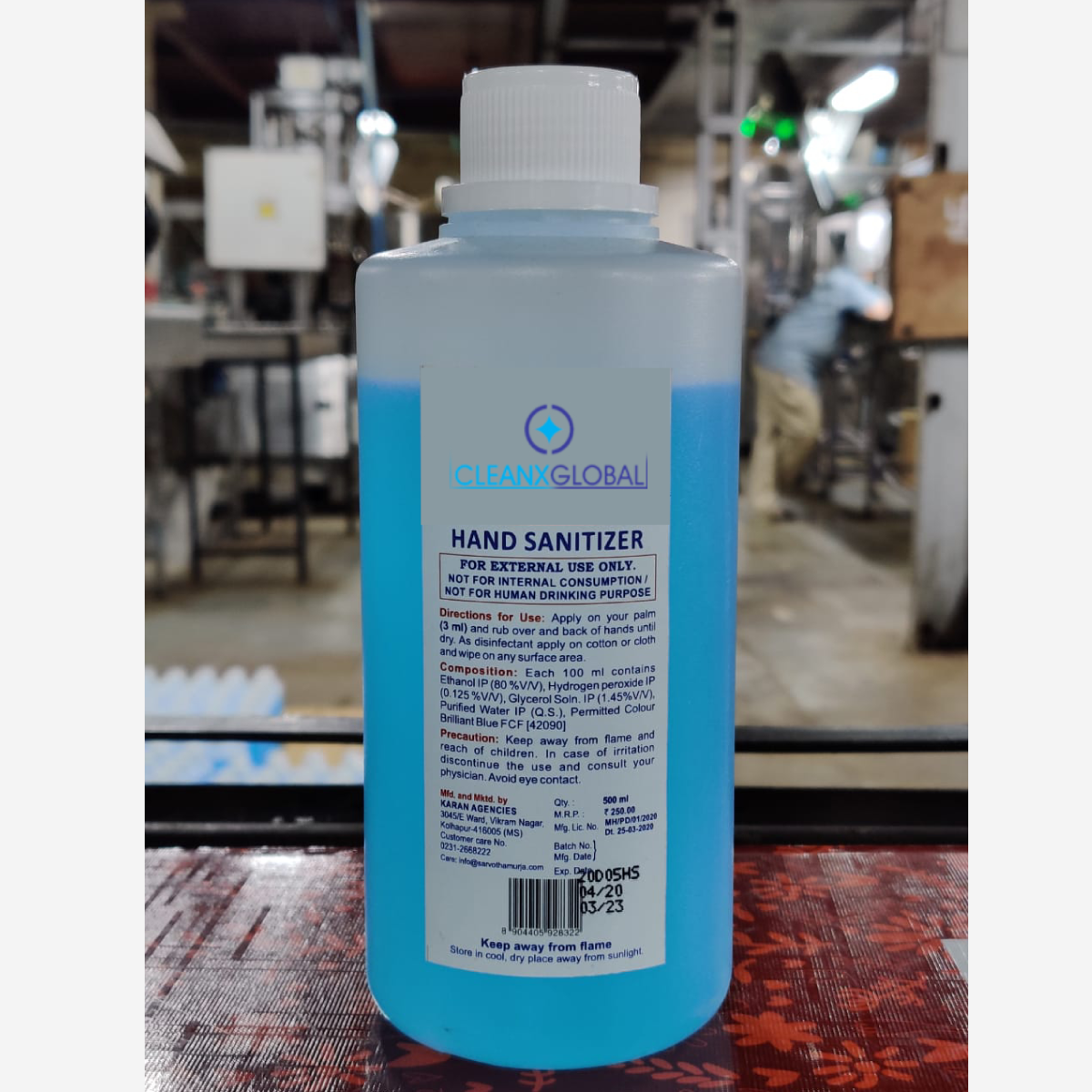 Cleanx Global Hand Sanitizer 500ml Liquid